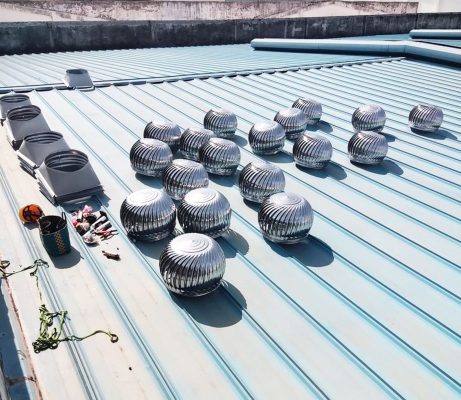 Thi công lắp đặt quả cầu hút nhiệt thông gió tại TP HCM